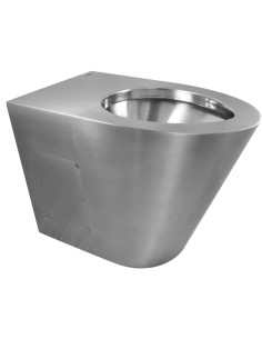 Toilettes au sol en ACIER INOXYDABLE AISI 304 Bril lant