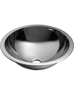 Lave-mains encastré Ø355 en ACIER INOXYDABLE brill ant