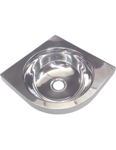 Lave-mains d'angle ouvert Ø300 satiné
