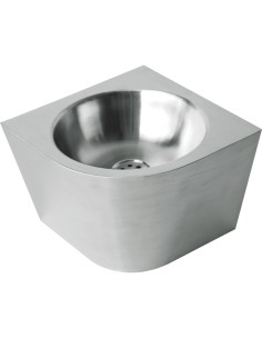 Lave-mains d'angle conique Ø300 satiné