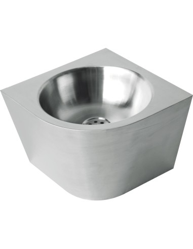 Lave-mains d'angle conique Ø300 satiné