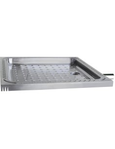 Receveur de douche en ACIER INOXYDABLE AISI 304, 7 00 x 700 mm, évacuation à travers le mur