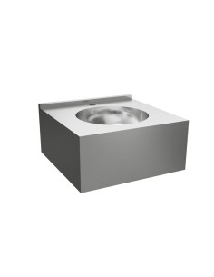 Lave-mains collectif en ACIER INOXYDABLE, 1 vasque  intégrée