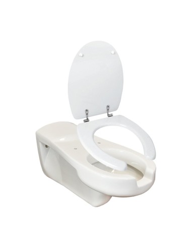 Kit toilettes (WC)-bidet suspendus avec réservoir  chasse d'eau et couvercle