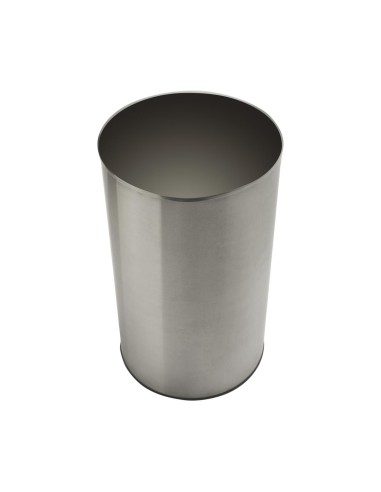 Poubelle en acier inoxydable AISI 304 50 l Satiné