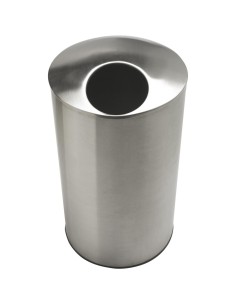 Poubelle en acier inoxydable AISI 304 avec couverc le 80 l Satiné