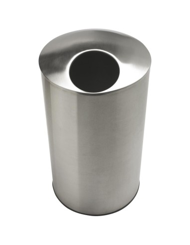 Poubelle en acier inoxydable AISI 304 avec couverc le 80 l Satiné