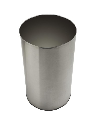 Poubelle grande capacité en acier inoxydable AISI  304 - 150 l Satiné