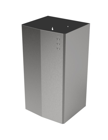 Poubelle murale en ACIER INOXYDABLE AISI 304 65 l  Satiné