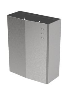 Poubelle murale en ACIER INOXYDABLE AISI 304 satin é 23 l