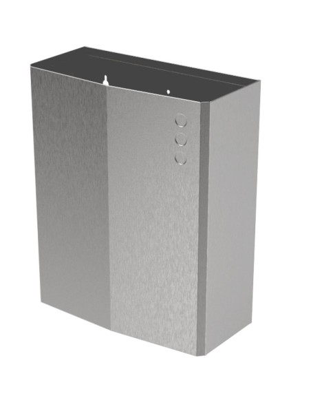 Poubelle murale en ACIER INOXYDABLE AISI 304 satin é 23 l