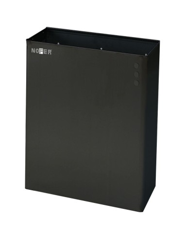 Poubelle murale inox AISI 304 noir 23 l