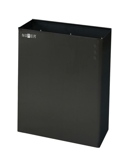 Poubelle murale inox AISI 304 noir 23 l