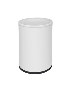 Poubelle en acier laqué blanc 12 l