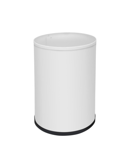 Poubelle en acier laqué blanc 12 l