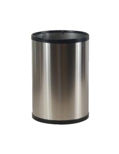 Poubelle en ACIER INOXYDABLE satiné avec anses 12  l