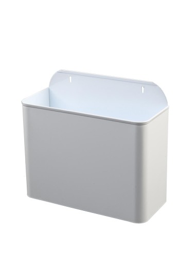 Poubelle murale laquée blanc 11 l