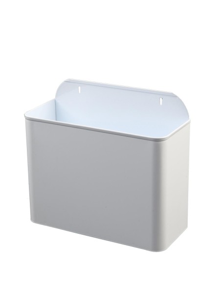 Poubelle murale laquée blanc 11 l