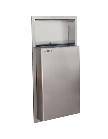 Poubelle murale semi-encastré 38 l ACIER INOXIDABL E AISI 304 satiné