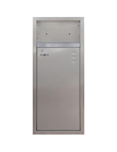 Poubelle murale encastré 21 l ACIER INOXIDABLE AIS I 304 satiné