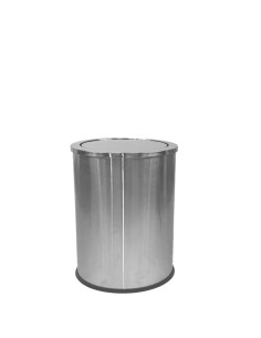 Poubellle avec couvercle à bascule en ACIER INOXID ABLE AISI 304 10 l satiné