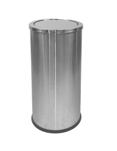 Poubellle avec couvercle à bascule en ACIER INOXID ABLE AISI 304 40 l satiné