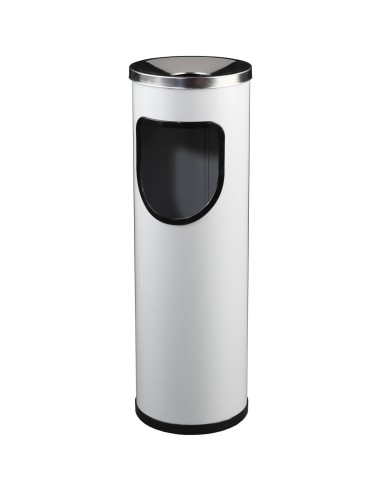 Poubelle cendrier en ACIER laqué 24 l