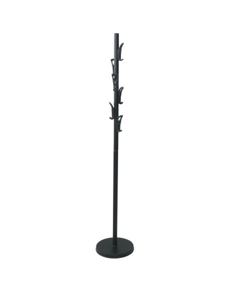 Portemanteau sur pied avec six cintres en ABS Noir