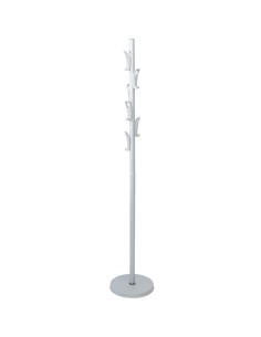 Portemanteau sur pied avec six cintres en ABS Gris  argenté