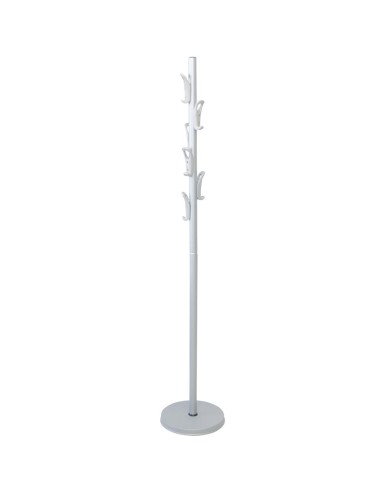 Portemanteau sur pied avec six cintres en ABS Gris  argenté