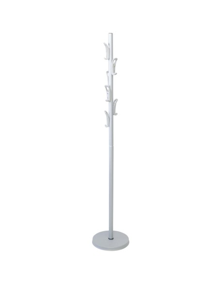 Portemanteau sur pied avec six cintres en ABS Gris  argenté