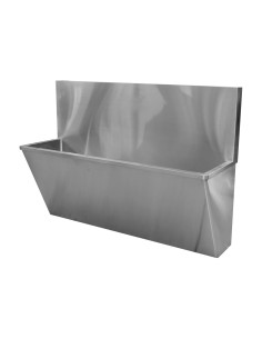 Lave-mains chirurgical mural deux utilisateurs en  acier inoxydable AISI 304 satiné