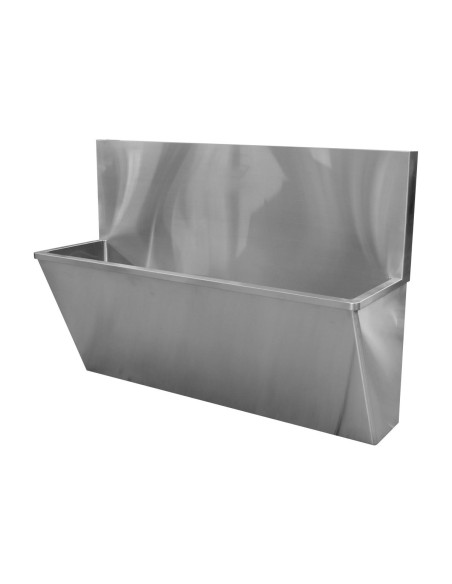 Lave-mains chirurgical mural deux utilisateurs en  acier inoxydable AISI 304 satiné