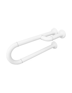 Série NYLON - Barre triple support mural en alumin ium revêtu de polyamide