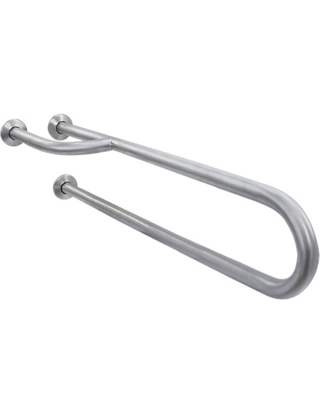 Barre fixe en ACIER INOXYDABLE AISI 304  brillant  triple support mural