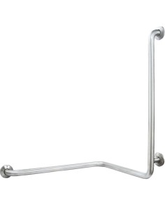 Barre fixe douche en ACIER INOXYDABLE AISI 304 bri llant 3 cotés