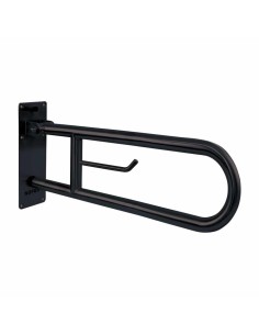 Barre rabattable en ACIER INOXYDABLE AISI 304 noir mate 600 mm