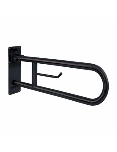 Barre rabattable en ACIER INOXYDABLE AISI 304 noir mate 600 mm