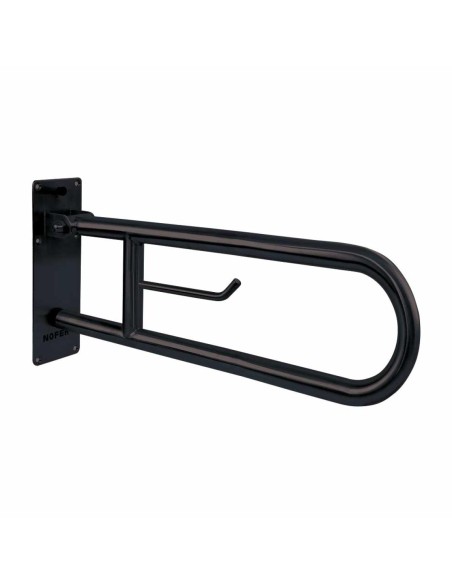 Barre rabattable en ACIER INOXYDABLE AISI 304 noir mate 600 mm