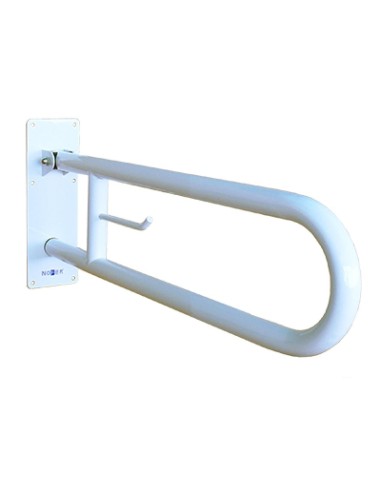 Barre rabattable en ACIER INOXYDABLE AISI 304 blan c 600 mm