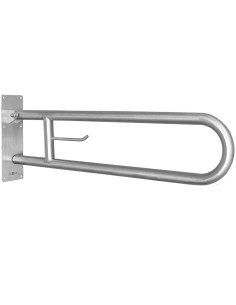 Barre rabattable en ACIER INOXYDABLE satiné 850 mm