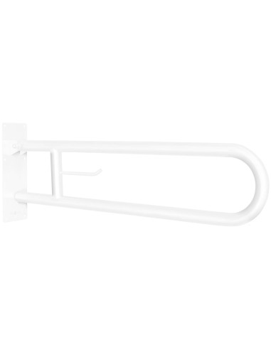 Barre rabattable en ACIER INOXYDABLE blanc 850 mm