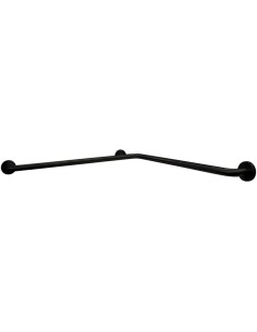 Barre fixe pour douche, en ACIER INOXYDABLE AISI 3 04 noir mate