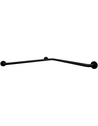 Barre fixe pour douche, en ACIER INOXYDABLE AISI 3 04 noir mate