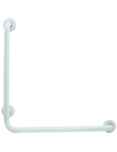 Barre fixe pour douche en ACIER INOXYDABLE blanc