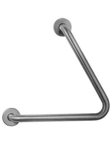 Barre fixe en ACIER INOXYDABLE AISI 304 satiné 60°