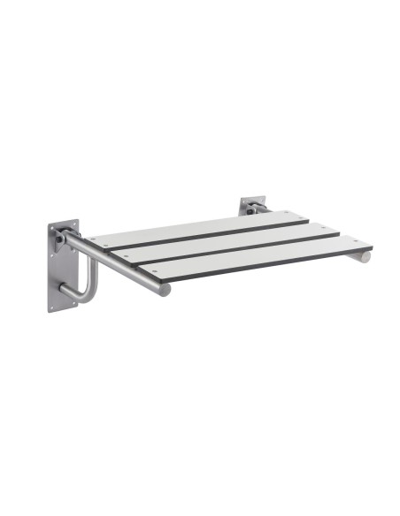 Avec assise en lames phénoliques en acier inox AISI 304 satiné