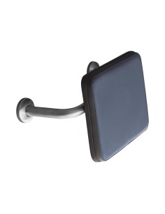 dossier rembouré, finition polyurethane noir