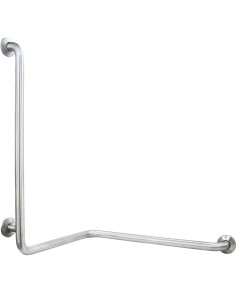 Barre fixe douche en ACIER INOXYDABLE AISI 304 bri llant 3 cotés