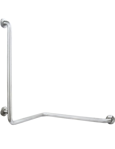 Barre fixe douche en ACIER INOXYDABLE AISI 304 bri llant 3 cotés